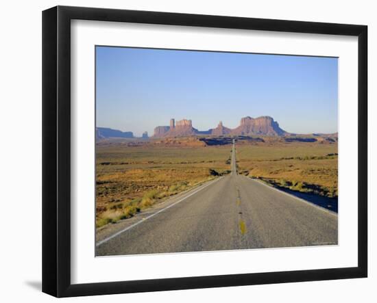 Road to Monument Valley, Navajo Reserve, Utah, USA-Adina Tovy-Framed Photographic Print