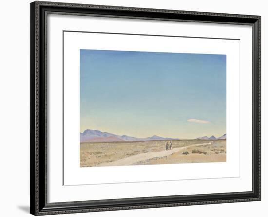 Road to Nowhere, Indian Springs, Nevada-Maynard Dixon-Framed Premium Giclee Print