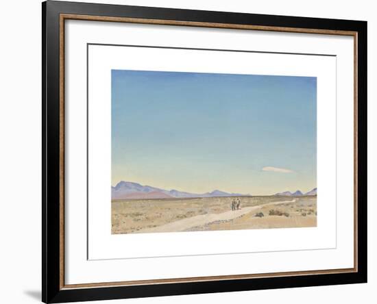 Road to Nowhere, Indian Springs, Nevada-Maynard Dixon-Framed Premium Giclee Print