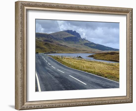 Road to Old Man of Storr Mountain, Trotternish Peninsula, Isle of Skye, Inner Hebrides, Scotland-Chris Hepburn-Framed Photographic Print