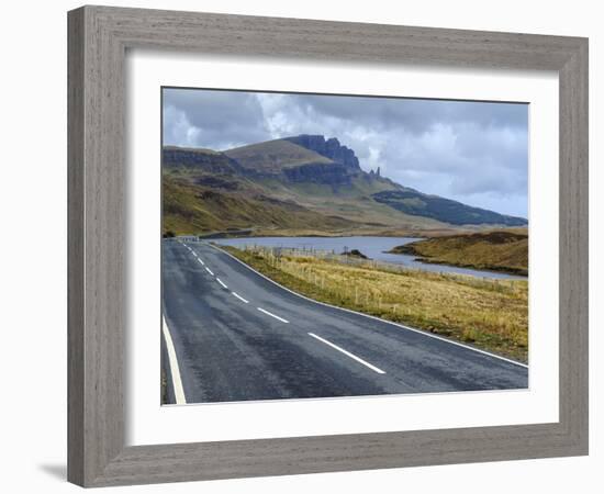 Road to Old Man of Storr Mountain, Trotternish Peninsula, Isle of Skye, Inner Hebrides, Scotland-Chris Hepburn-Framed Photographic Print