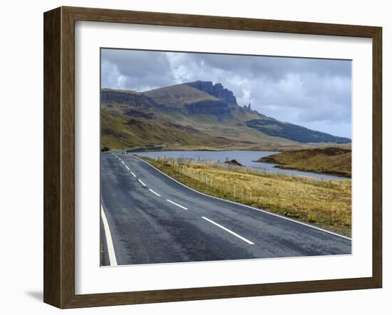 Road to Old Man of Storr Mountain, Trotternish Peninsula, Isle of Skye, Inner Hebrides, Scotland-Chris Hepburn-Framed Photographic Print