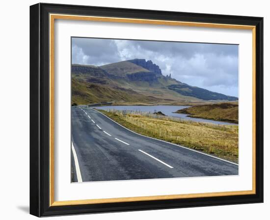 Road to Old Man of Storr Mountain, Trotternish Peninsula, Isle of Skye, Inner Hebrides, Scotland-Chris Hepburn-Framed Photographic Print