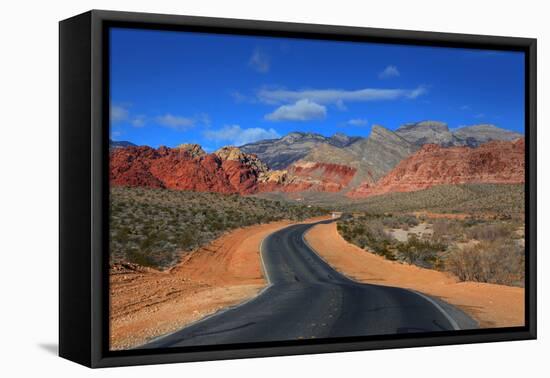 Road to Red Rock Canyon Conversation Area-SNEHITDESIGN-Framed Premier Image Canvas