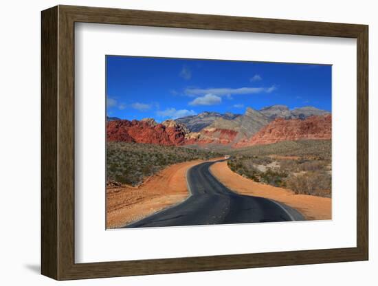 Road to Red Rock Canyon Conversation Area-SNEHITDESIGN-Framed Photographic Print