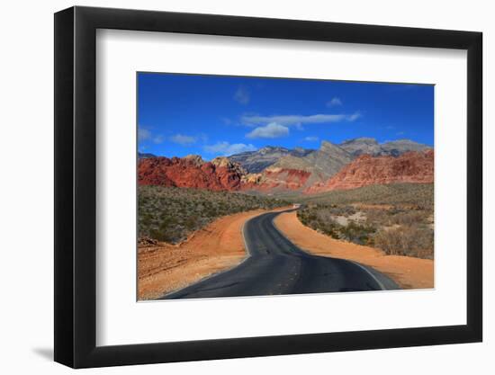 Road to Red Rock Canyon Conversation Area-SNEHITDESIGN-Framed Photographic Print