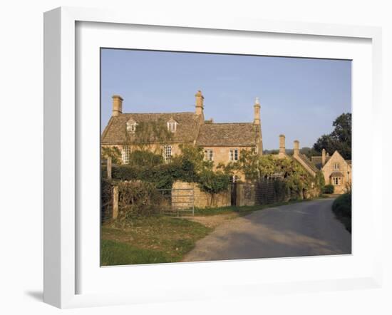 Road to Stanway Village, Cotswold Way Footpath, the Cotswolds, Gloucestershire, England-David Hughes-Framed Photographic Print