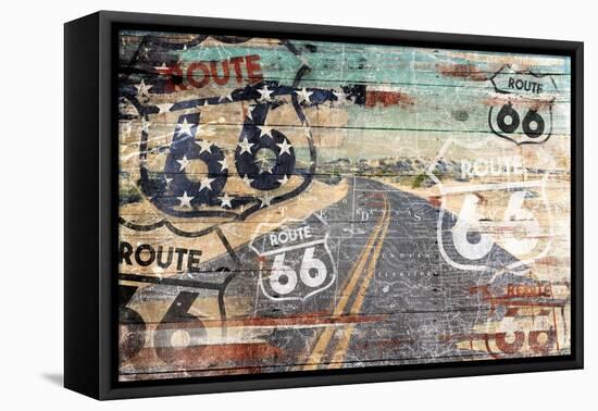 Road To The Flag-Jace Grey-Framed Stretched Canvas