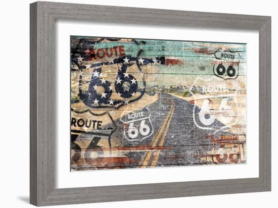 Road To The Flag-Jace Grey-Framed Art Print