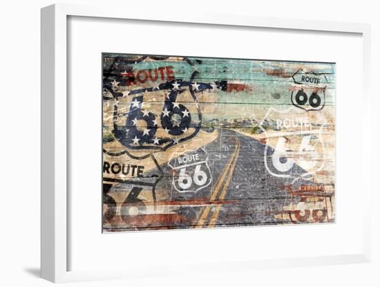 Road To The Flag-Jace Grey-Framed Art Print