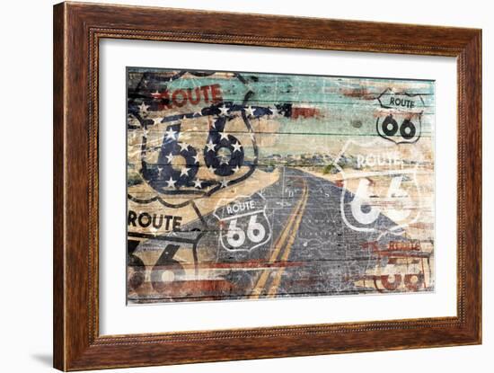 Road To The Flag-Jace Grey-Framed Art Print