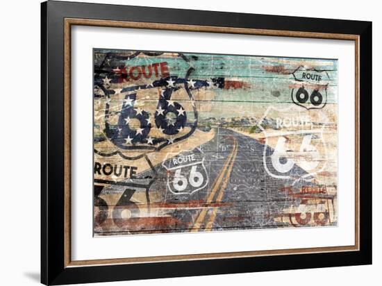 Road To The Flag-Jace Grey-Framed Art Print