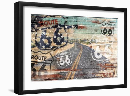 Road To The Flag-Jace Grey-Framed Art Print