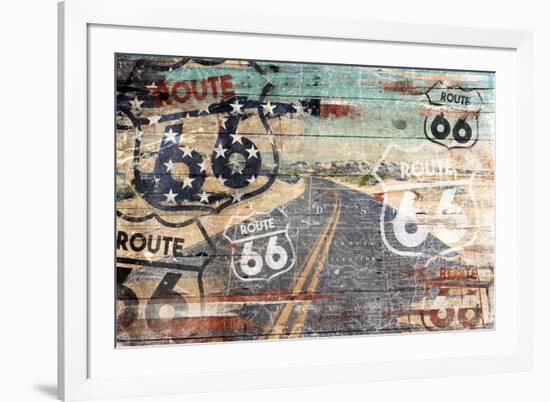 Road To The Flag-Jace Grey-Framed Art Print