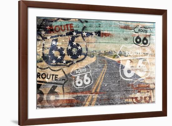 Road To The Flag-Jace Grey-Framed Art Print