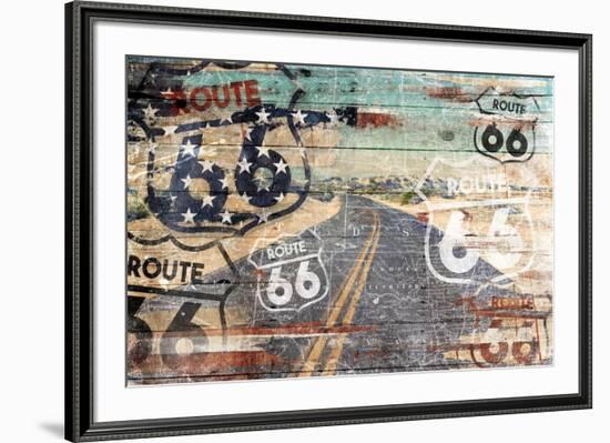 Road To The Flag-Jace Grey-Framed Art Print