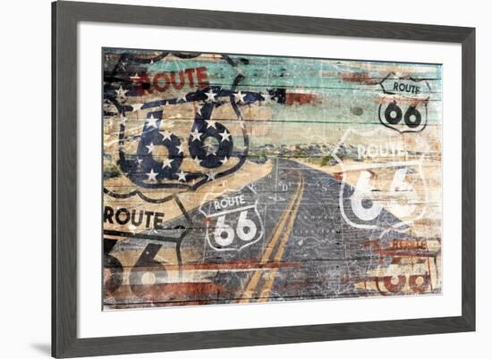 Road To The Flag-Jace Grey-Framed Art Print