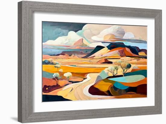 Road to the Mountain-Avril Anouilh-Framed Art Print