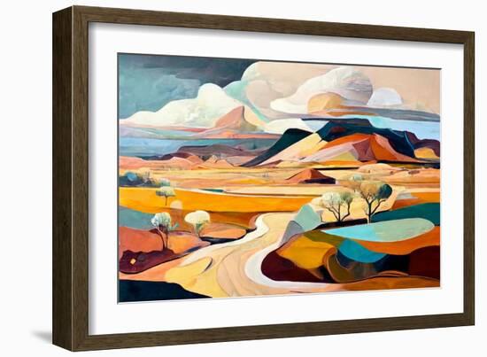 Road to the Mountain-Avril Anouilh-Framed Art Print