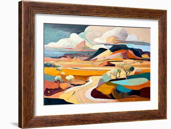 Road to the Mountain-Avril Anouilh-Framed Art Print