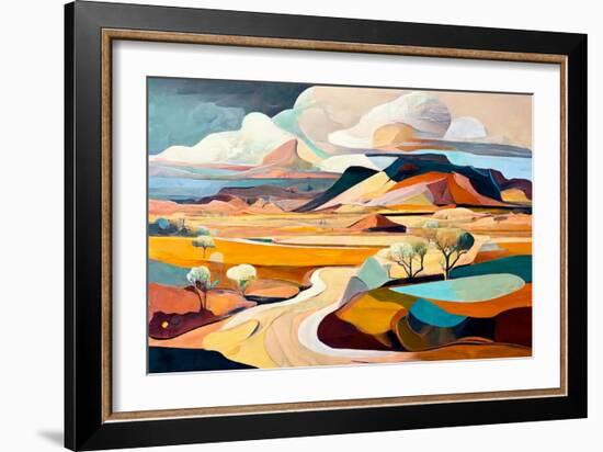 Road to the Mountain-Avril Anouilh-Framed Art Print