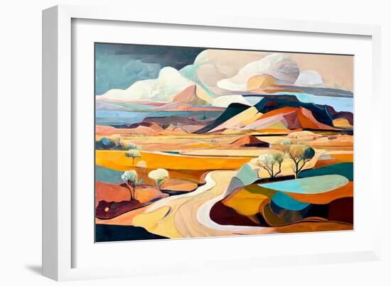 Road to the Mountain-Avril Anouilh-Framed Art Print