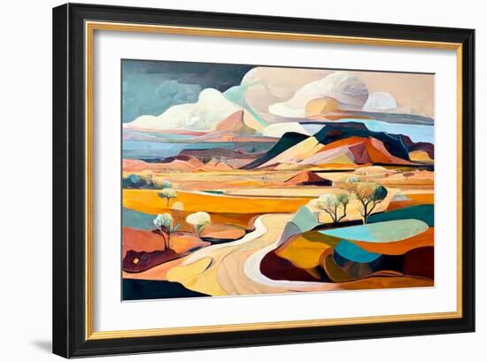 Road to the Mountain-Avril Anouilh-Framed Art Print