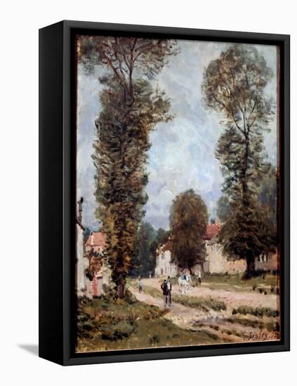 Road to Versailles, 1875 (Oil on Canvas)-Alfred Sisley-Framed Premier Image Canvas