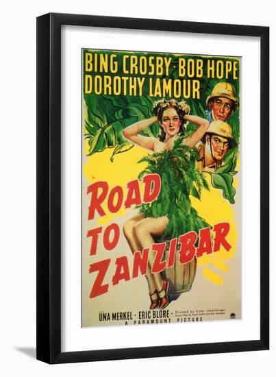 Road to Zanzibar, 1941-null-Framed Premium Giclee Print