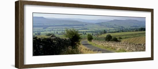 Road Towards Wensleydale Valley, Yorkshire Dales National Park, Yorkshire, England, United Kingdom-Patrick Dieudonne-Framed Photographic Print