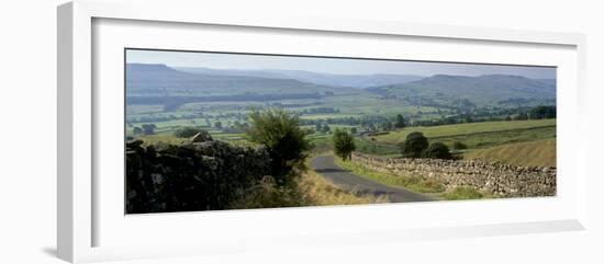 Road Towards Wensleydale Valley, Yorkshire Dales National Park, Yorkshire, England, United Kingdom-Patrick Dieudonne-Framed Photographic Print