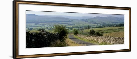 Road Towards Wensleydale Valley, Yorkshire Dales National Park, Yorkshire, England, United Kingdom-Patrick Dieudonne-Framed Photographic Print