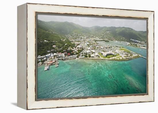 Road Town on Tortola in British Virgin Islands-Macduff Everton-Framed Premier Image Canvas