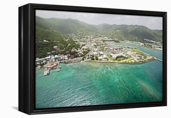 Road Town on Tortola in British Virgin Islands-Macduff Everton-Framed Premier Image Canvas