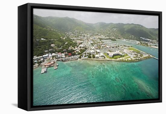 Road Town on Tortola in British Virgin Islands-Macduff Everton-Framed Premier Image Canvas