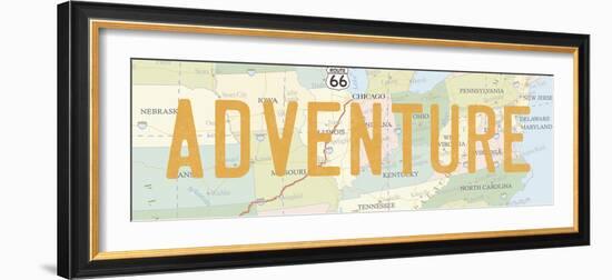 Road Trip IV-The Vintage Collection-Framed Giclee Print