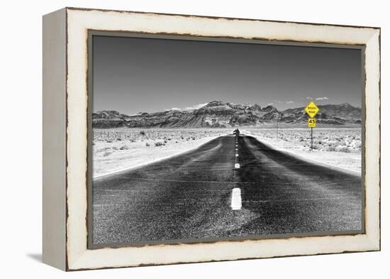 Road view - Death Valley National Park - California - USA - North America-Philippe Hugonnard-Framed Premier Image Canvas