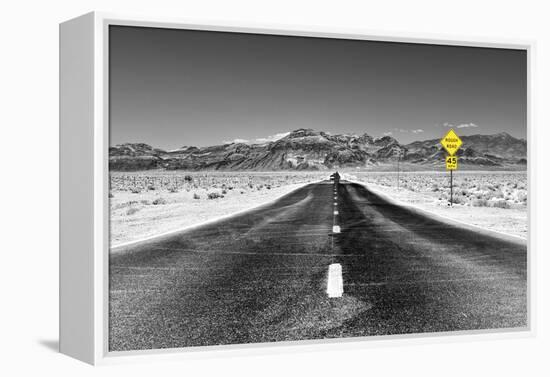 Road view - Death Valley National Park - California - USA - North America-Philippe Hugonnard-Framed Premier Image Canvas