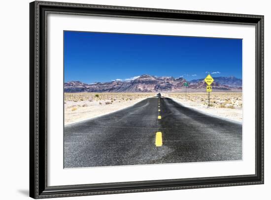 Road view - Death Valley National Park - California - USA - North America-Philippe Hugonnard-Framed Photographic Print