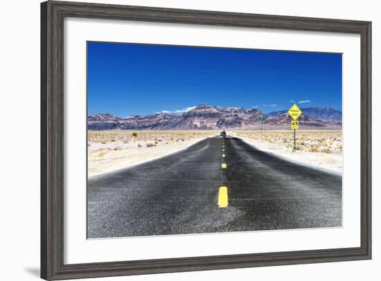 Road view - Death Valley National Park - California - USA - North America-Philippe Hugonnard-Framed Photographic Print