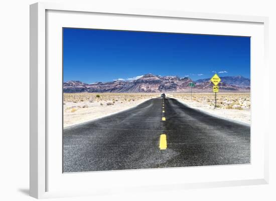 Road view - Death Valley National Park - California - USA - North America-Philippe Hugonnard-Framed Photographic Print