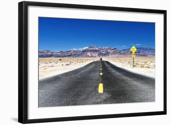 Road view - Death Valley National Park - California - USA - North America-Philippe Hugonnard-Framed Photographic Print