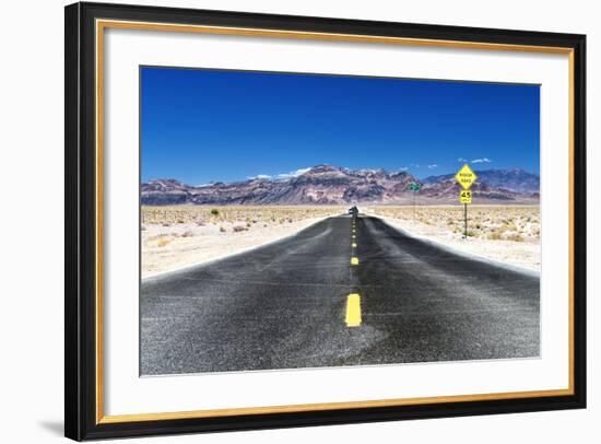 Road view - Death Valley National Park - California - USA - North America-Philippe Hugonnard-Framed Photographic Print