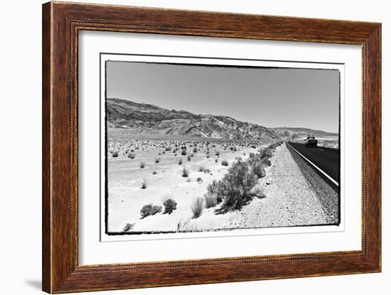 Road view - Death Valley National Park - California - USA - North America-Philippe Hugonnard-Framed Art Print