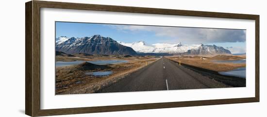 Road with Mountains in the Background, Iceland-null-Framed Photographic Print