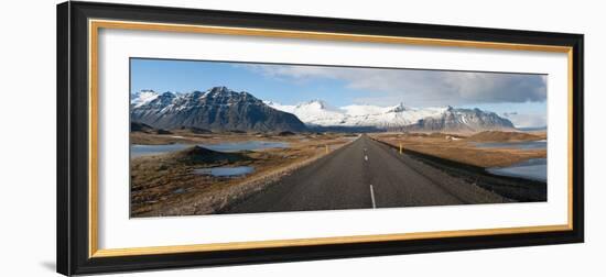 Road with Mountains in the Background, Iceland-null-Framed Photographic Print