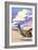 Roadrunner Scene-Lantern Press-Framed Art Print