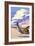 Roadrunner Scene-Lantern Press-Framed Art Print