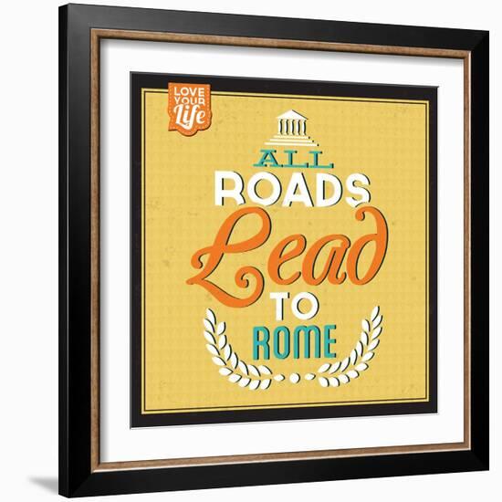 Roads to Rome-Lorand Okos-Framed Art Print