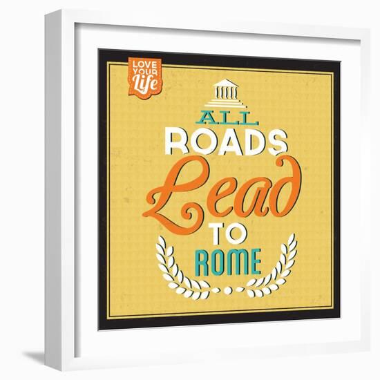 Roads to Rome-Lorand Okos-Framed Art Print